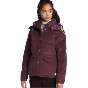 The North Face Womens Sierra Down Corduroy Parka Coat In Root Brown Size S